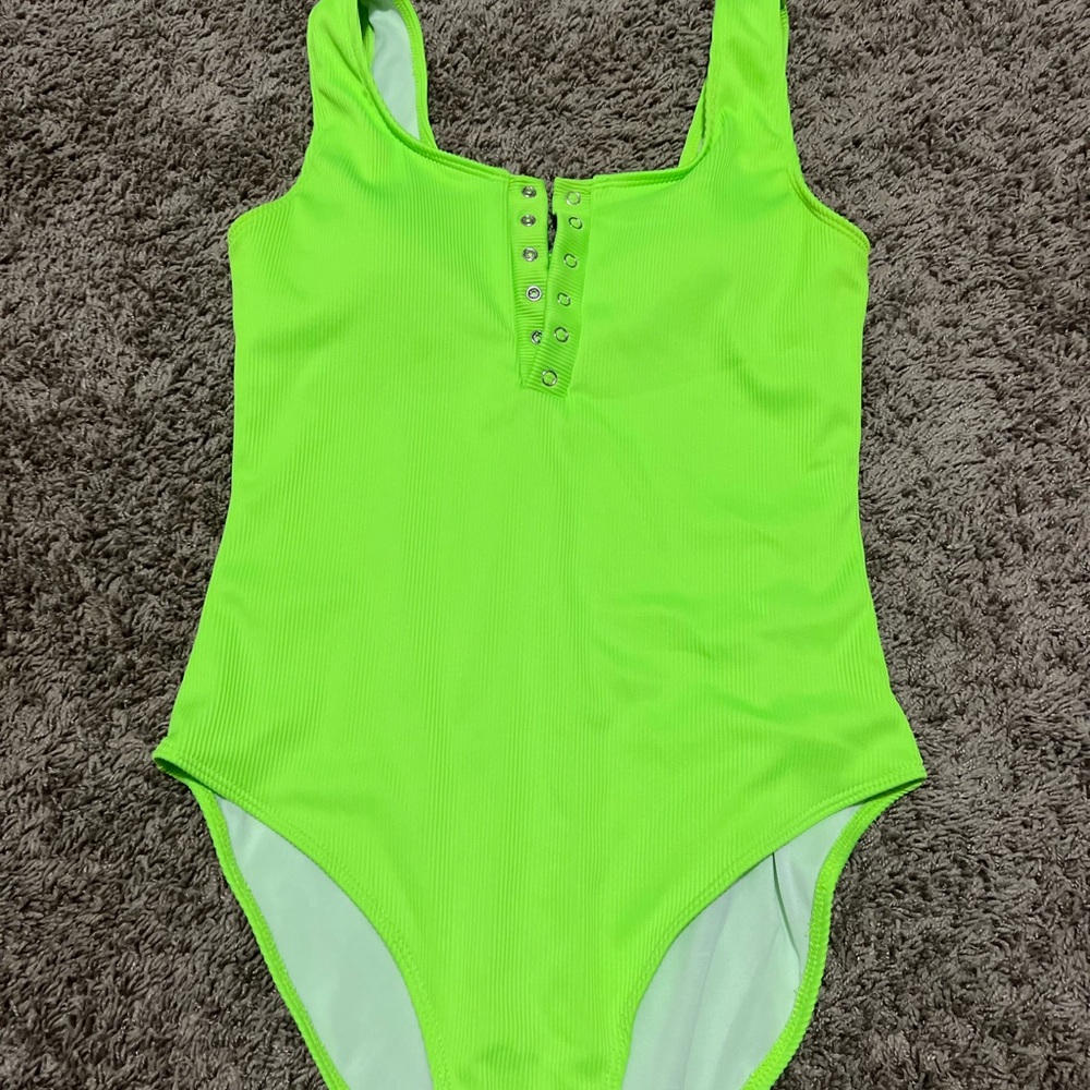 Vibrant Green One-Piece Swimsuit
